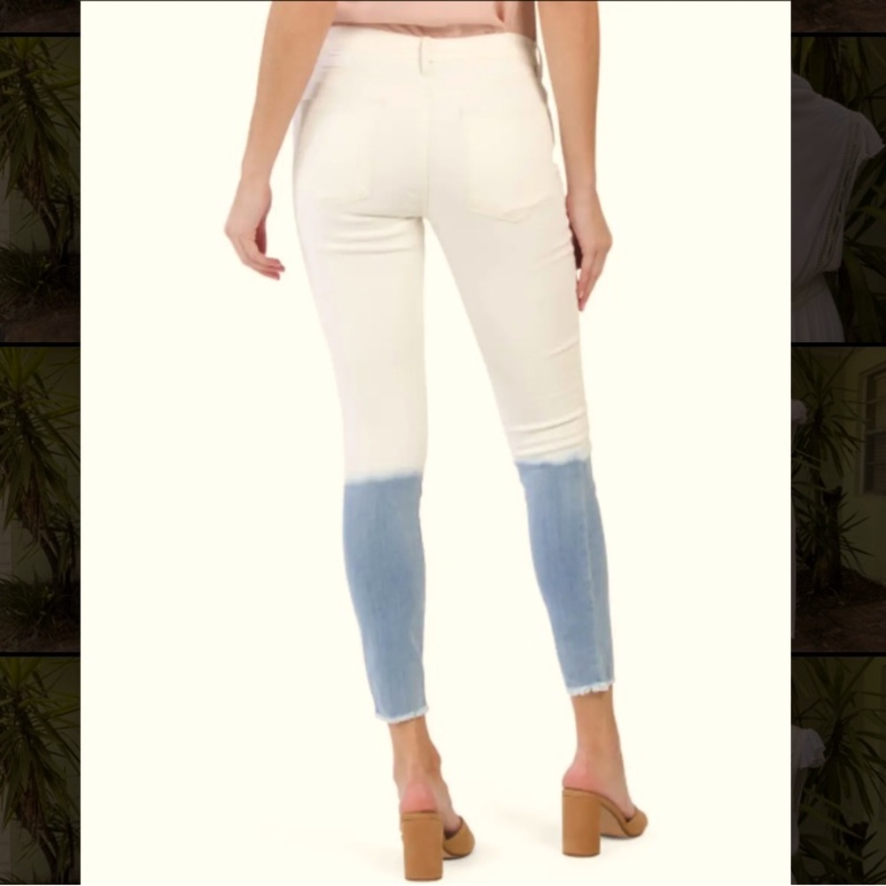 FRAME Le Skinny High Two Toned Jeans